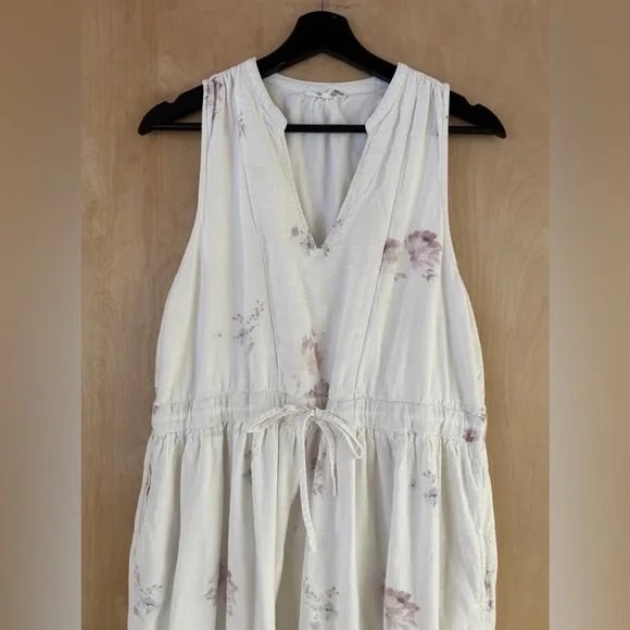 Splendid Livia Floral Split Neck Midi Dress - Picture 8 of 14